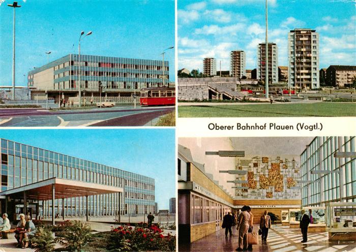 Plauen  Vogtland Oberer Bahnhof Teilansichten