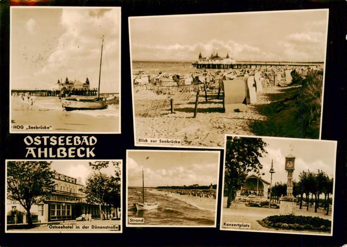 Ahlbeck Ostseebad HOG Seebruecke Strandpartien Ostseehotel in der Duenenstrasse