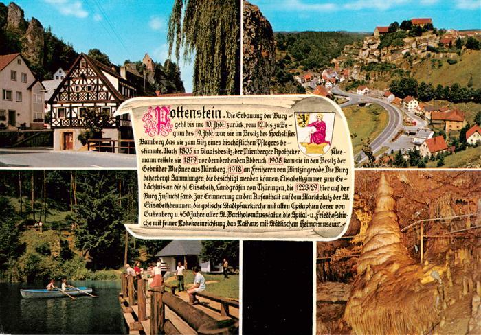 Pottenstein Oberfranken Ortspartien Gondelteich Hoehlen