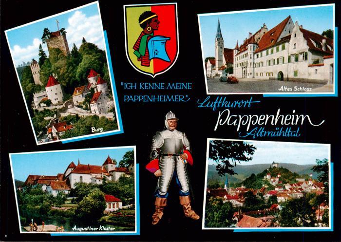 Pappenheim Mittelfranken Burg Altes Schloss Augustiner Kloster Panorama