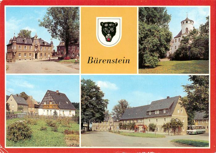 Baerenstein Altenberg Rathaus Erholungsheim der NDPD Teilansicht Platz der Pioni
