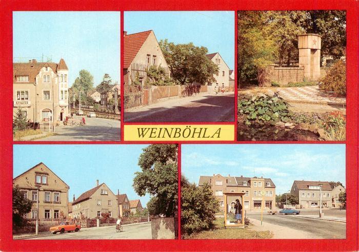 Weinboehla Apotheke Friedenstrasse Sowjet Ehrenmal Ernst Thaelmann Strasse Karl