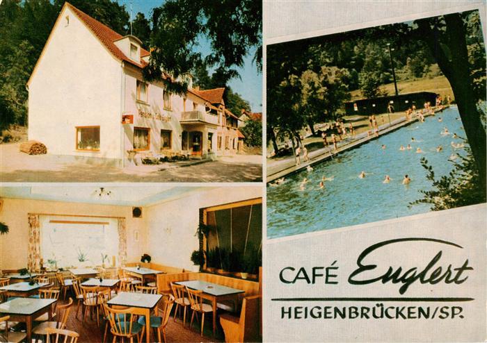 Heigenbruecken Cafe Englert Gaststube Freibad