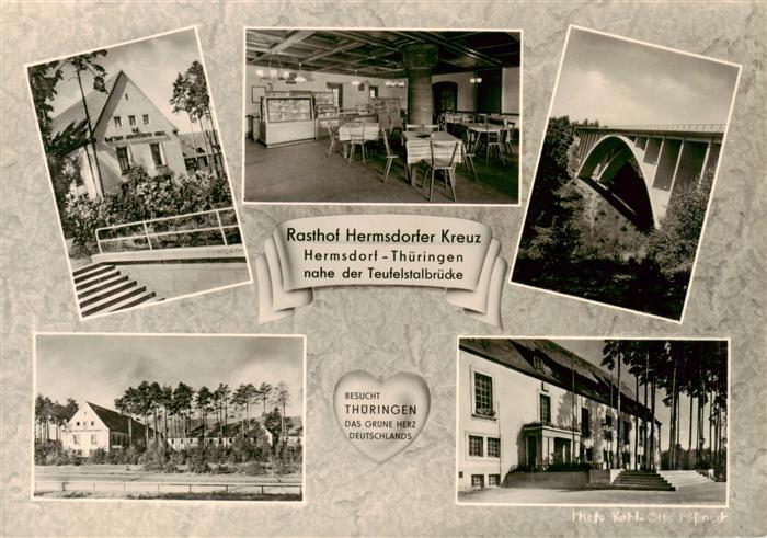 Hermsdorfer Kreuz Autobahn Schleifreisen HO Rasthof Hermsdorfer Kreuz Gastraum T