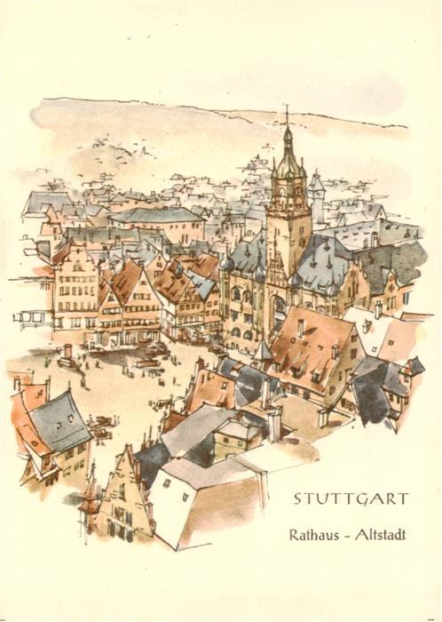 STUTTGART  CITY Rathaus Altstadt