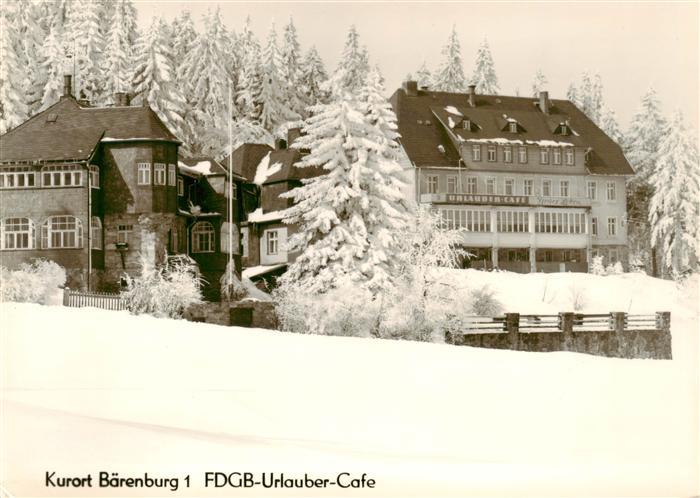 Baerenburg Sachsen FDGB Urlauber Cafe
