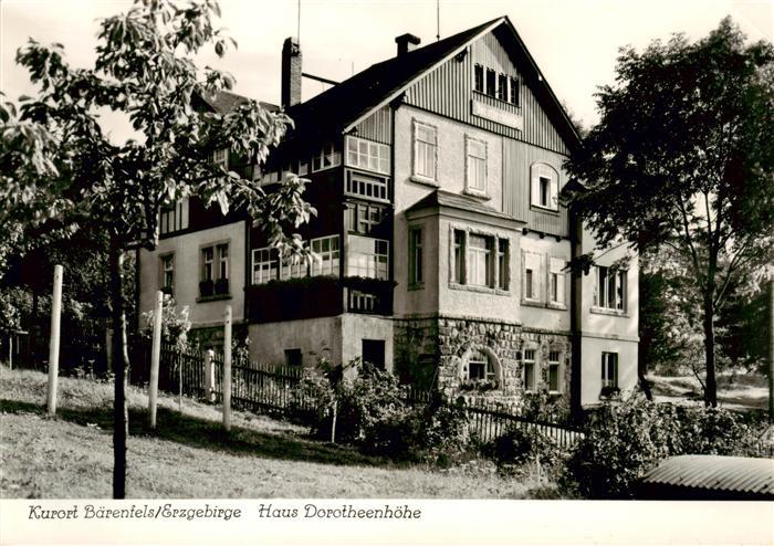 Baerenfels Erzgebirge Altenberg Haus Dorotheenhoehe