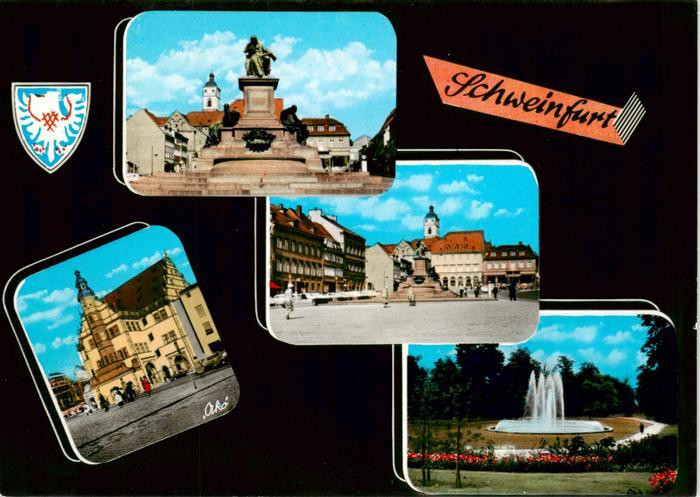 Schweinfurt Monument Rathaus Marktplatz Park Fontaene
