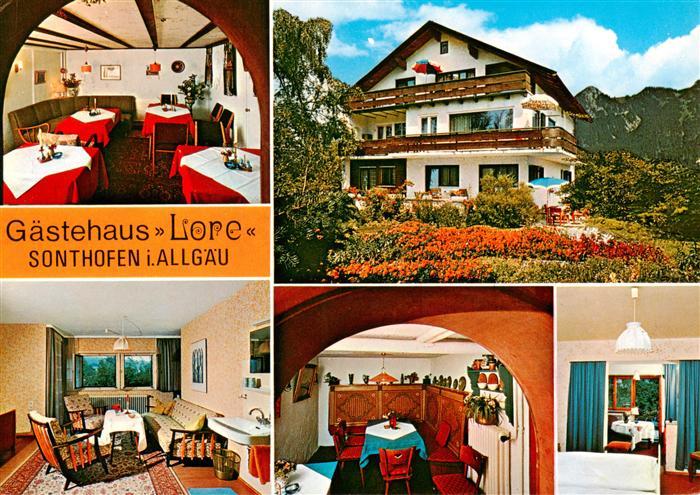 Sonthofen  Oberallgaeu Gaestehaus Lore Gastraeume Zimmer