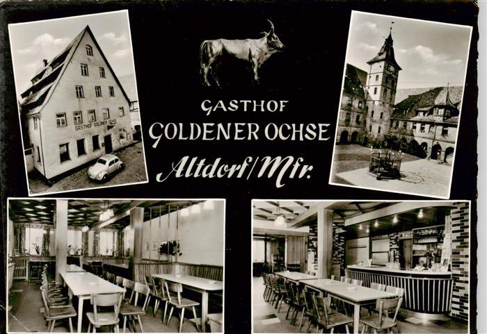 Altdorf Nuernberg Gasthof Goldener Ochse Gastraeume Marktplatz