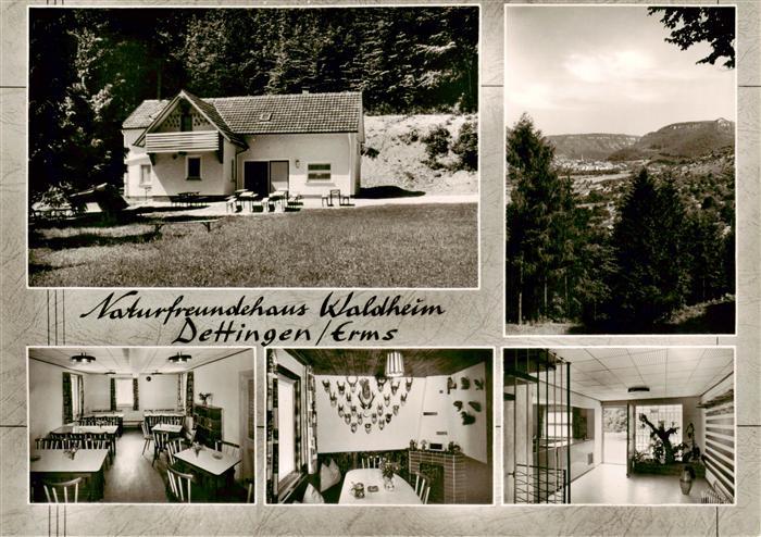Dettingen Erms Naturfreundehaus Waldheim Gastraeume Flur Panorama