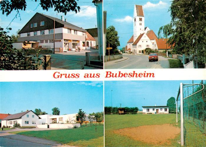 Bubesheim Ortsansichten Sportplatz Kirche