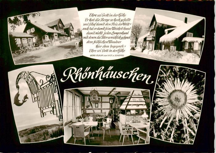 Rhoenhaeuschen Berggasthof Pension Gaststube Ortspartie