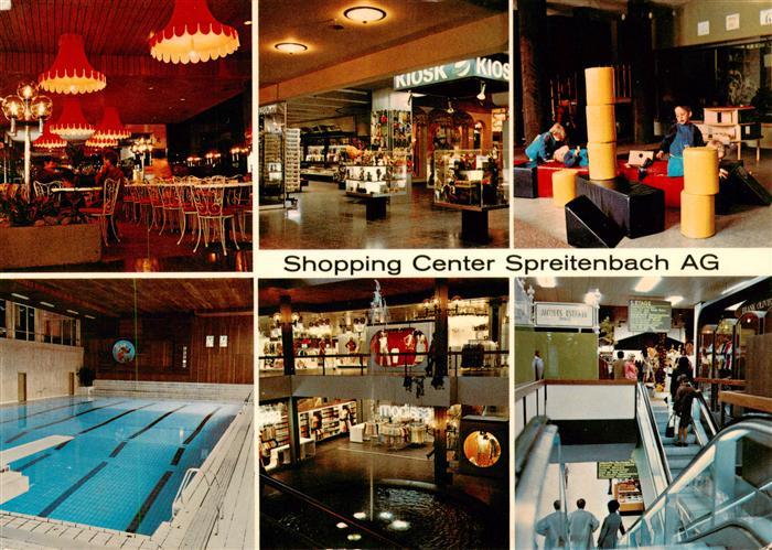 Spreitenbach AG Shopping Center Restaurant Teilansichten Hallenbad