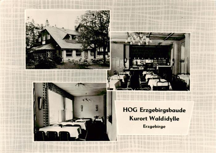 Waldidylle Altenberg Erzgebirgsbaude Gastraeume