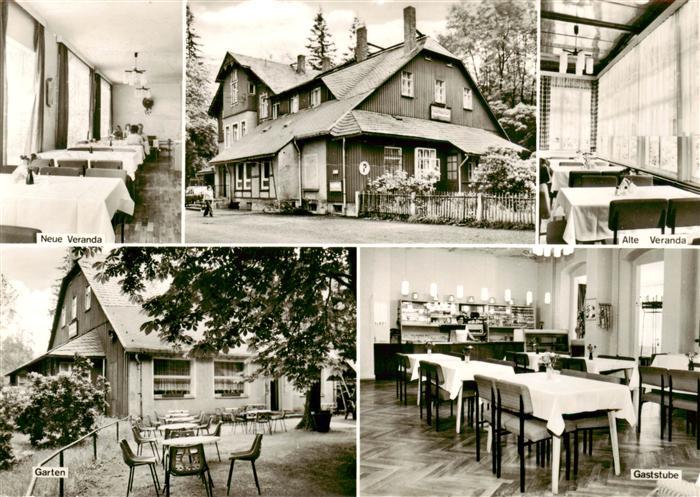 Waldidylle Altenberg Erzgebirgsbaude Neue Veranda Alte Veranda Garten Gaststube