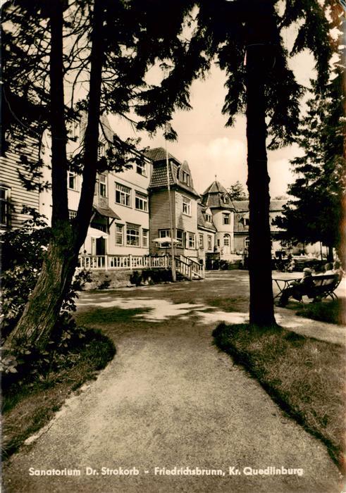 Friedrichsbrunn Harz Sanatorium Dr Strokorb