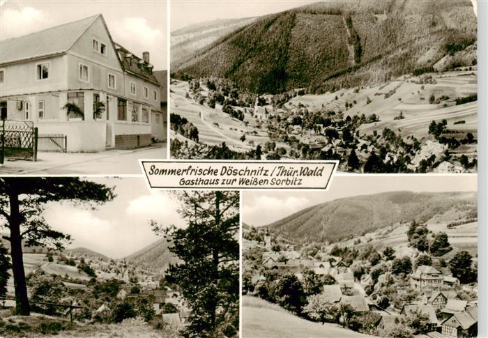 Doeschnitz Thueringen Gasthaus zur Weissen Sorbitz Panorama