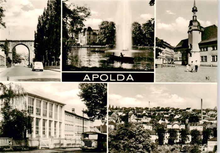 Apolda Viadukt Lohteich Rathaus Ingenieurschule fuer Baustofftechnologie Teilans