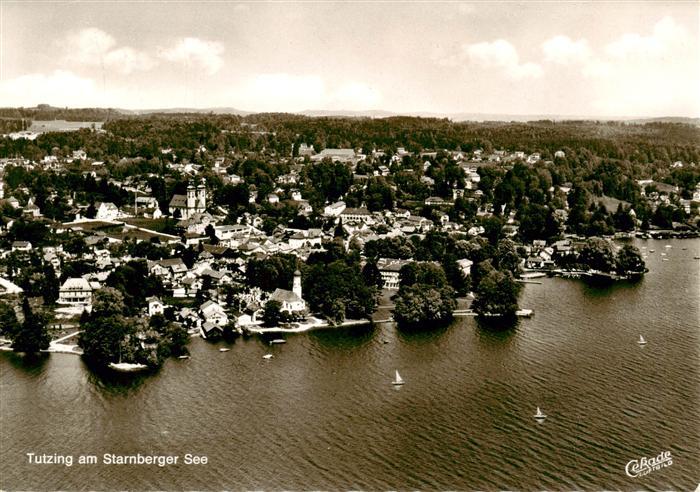 Tutzing Starnberger See Fliegeraufnahme