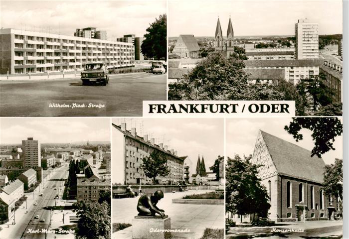 Frankfurt Oder Wilhelm Pieck Strasse Panorama Karl Marx Strasse Oderpromenade Ko