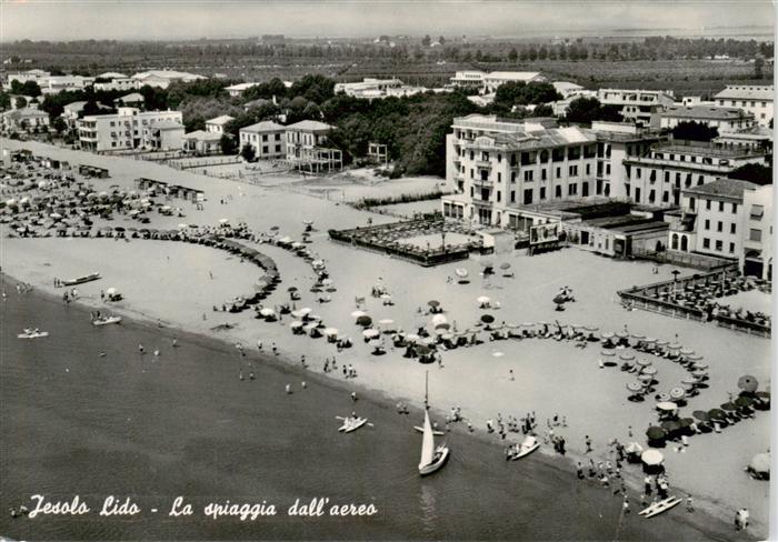 Jesolo Lido IT La spiaggia dall'aereo