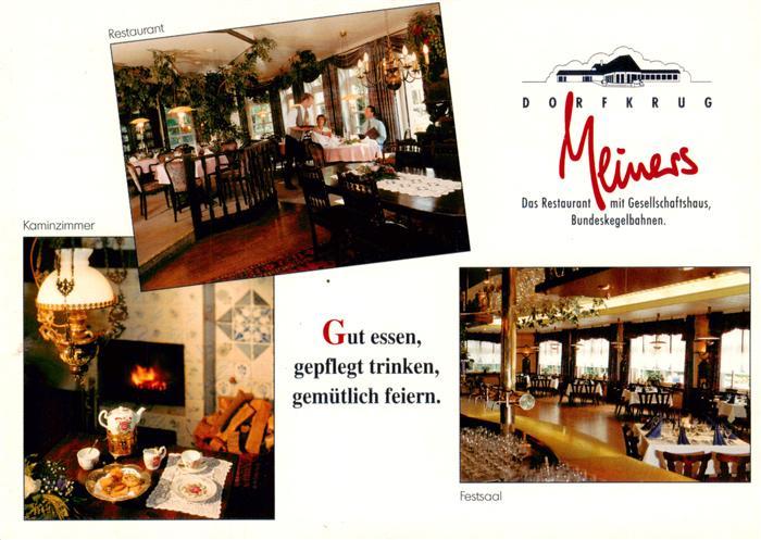 Hatterwuesting Hatten Dorfkrug Meiners Restaurant Kaminzimmer Festsaal