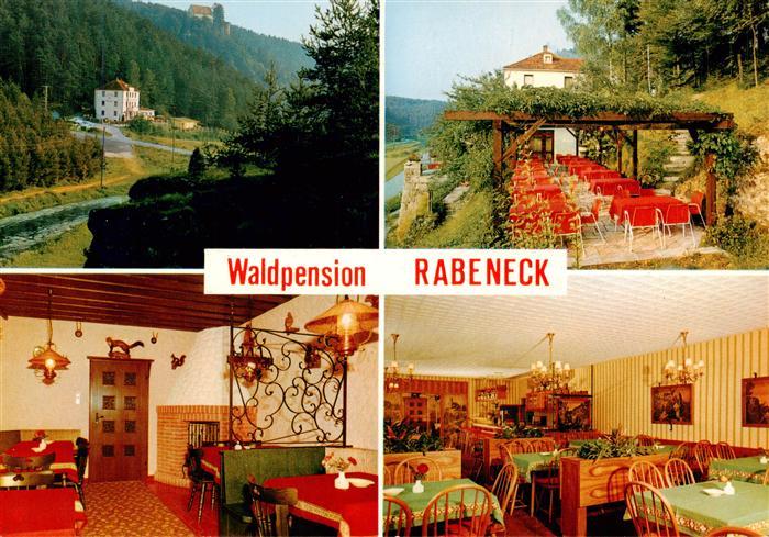 Waischenfeld Cafe Restaurant Waldpension Rabeneck Gastraeume Terrasse