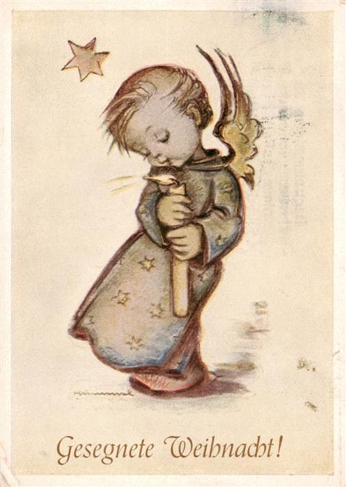 Hummel Kuenstler-AK-Nr. Nr. 215 Engel Gesegnete Weihnachten