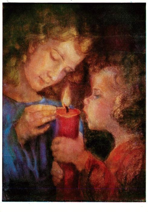 Spoetl Maria Kuenstlerkarte Nr. 445 Lieht entzuenden-Freude finden