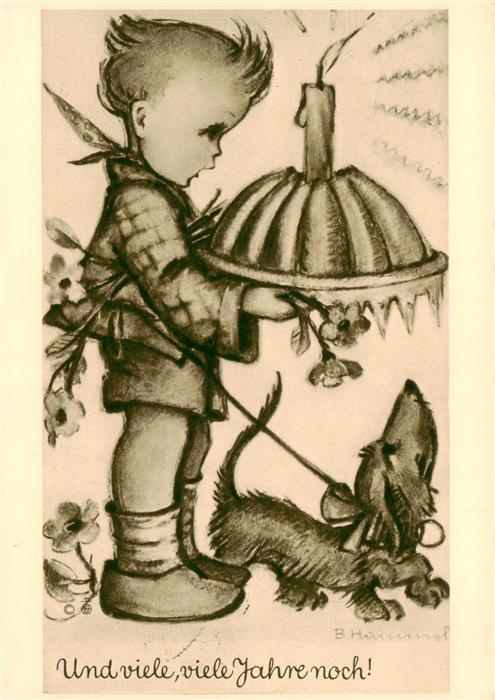 Hummel Kuenstler-AK-Nr. Nr. 4427 Josef Mueller Und viele viele Jahre noch