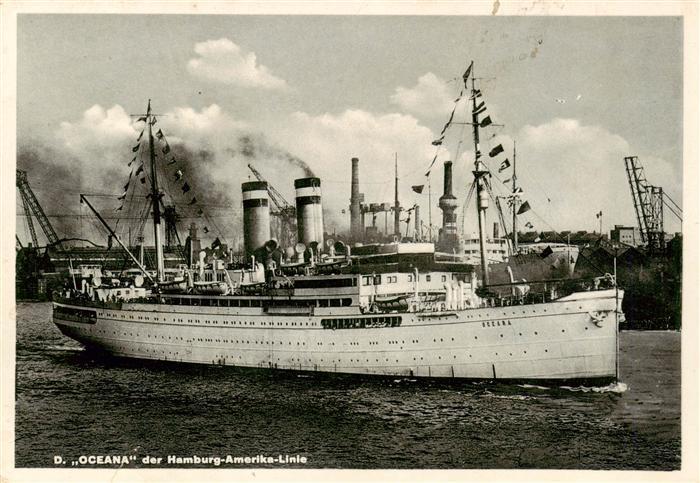 Dampfer Oceanliner Oceana  Hamburg-Amerika line