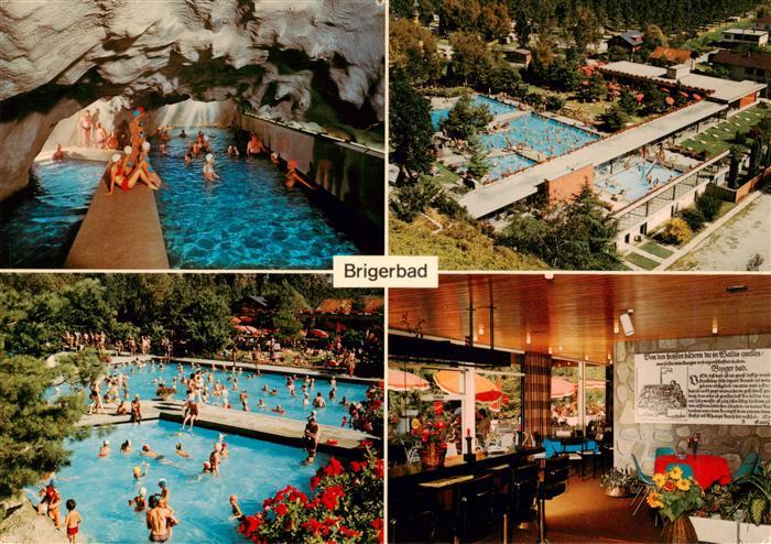 Brigerbad VS Freiluft Thermal Schwimmbaeder Grottenschwimmbad Gastraum