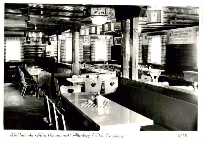 Altenberg  Osterzgebirge Waldschaenke Altes Raupennest