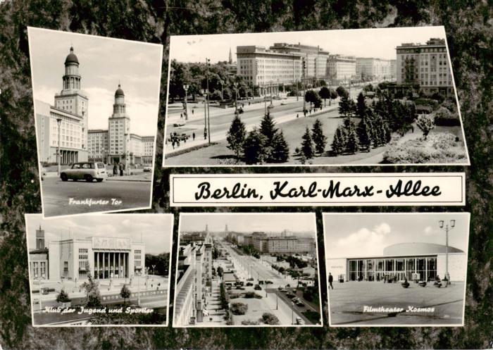 BERLIN  CITY Frankfurter Tor Teilansicht Klub der Jugend und Sportler Filmtheate