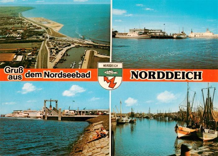 Norddeich Dithmarschen Fliegeraufnahme Hafenpartien