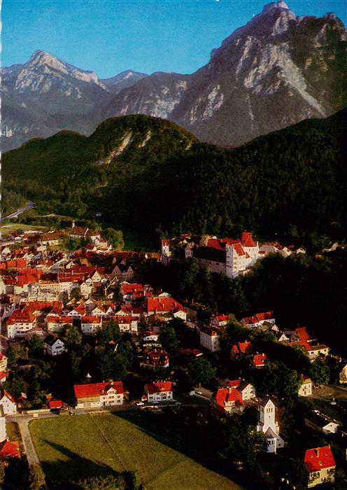 Fuessen Allgaeu Fliegeraufnahme mit Hohem Strausberg und Saeuling