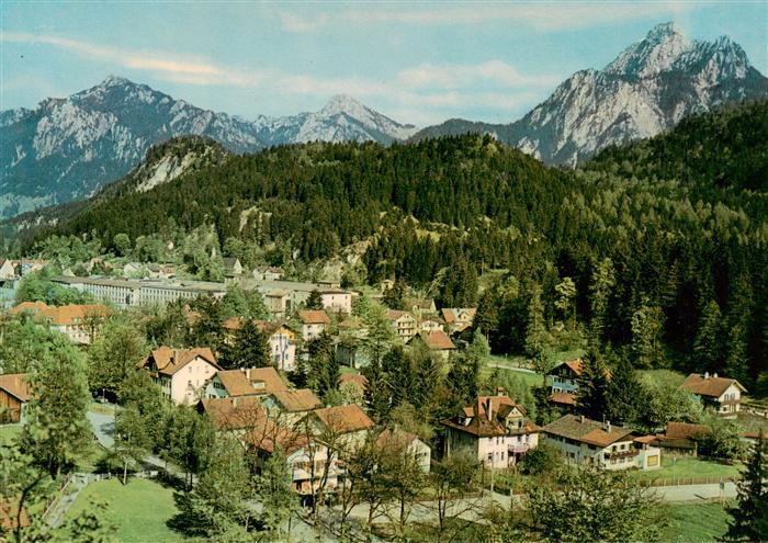 Bad Faulenbach Fuessen mit Branderschrofen und Hohem Straussberg