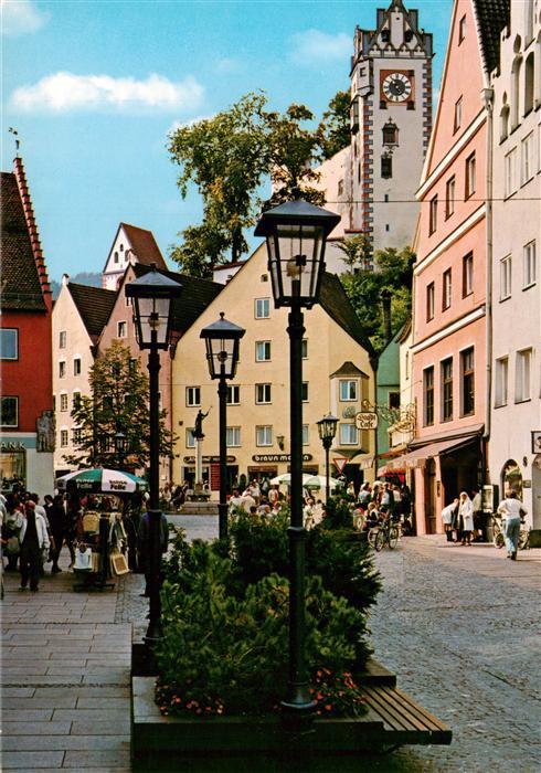 Fuessen Allgaeu Hist Altstadt Fussgaengerzone