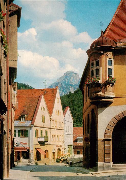 Fuessen Allgaeu Lechhalde mit Saeuling