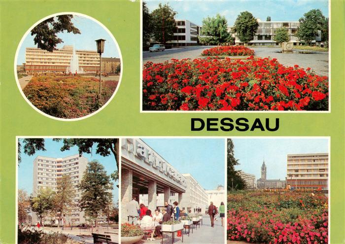 Dessau-Rosslau Haus des Reisens Bauhaus Hochhaus Cafe Africana Rathaus