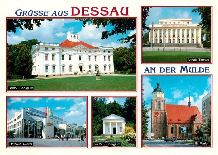 Dessau-Rosslau Schloss Georgium Anhalt Theater Rathaus Center Im Park Georgium S