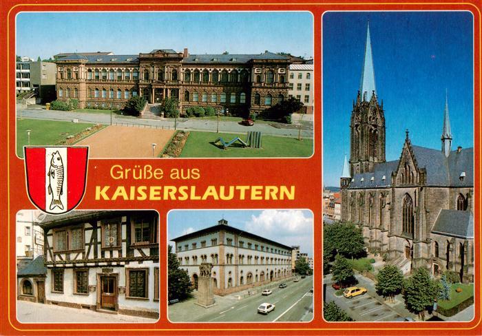Kaiserslautern Marienkirche Schloss Fachwerkhaus Strassenpartie