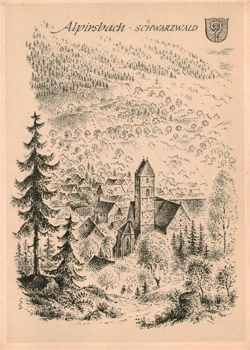 Alpirsbach Mittelalterliches Staedtebild