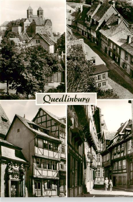 Quedlinburg Harz Schloss Ortspartien