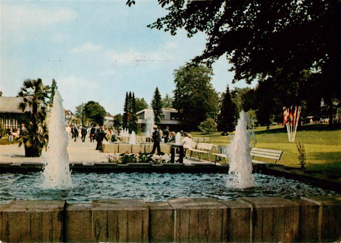 Bad Nenndorf Kurpromenade Springbrunnen