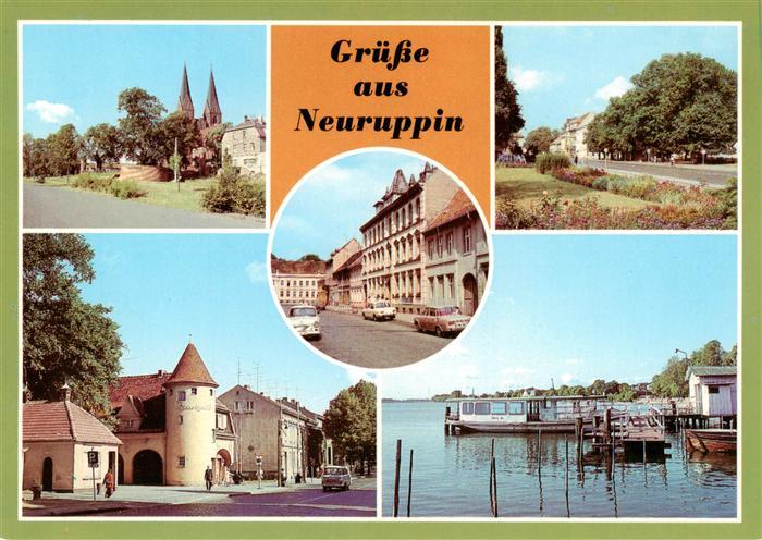 Neuruppin Neu-Ruppin Klosterkirche Karl Marx Strasse Bahnhof Rheinsberger Tor Ra