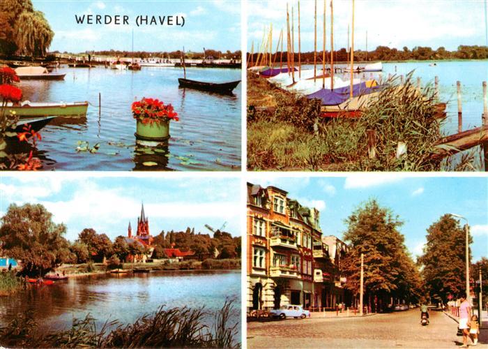 Werder Havel Partien an der Hafel Bootshafen Strassenpartie