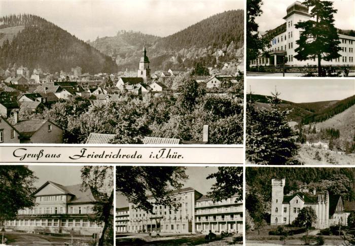 Friedrichroda Panorama FDGB Erholungsheime Hermann Danz und Walter Ulbricht Kueh