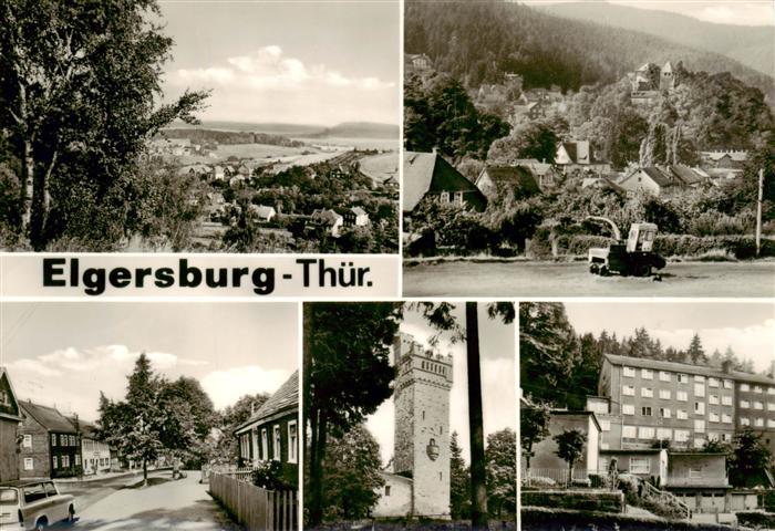 Elgersburg Teilansichten Hauptstrasse Hohe Warte Aussichtsturm MDI Ferienheim